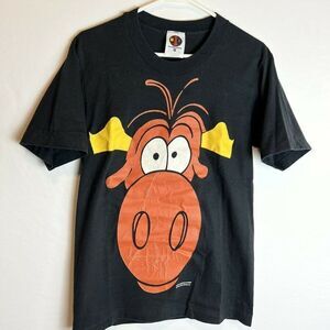 Rocky Bullwinkle 1991 Vintage Black T-Shirt Men’s Size Medium United Brands